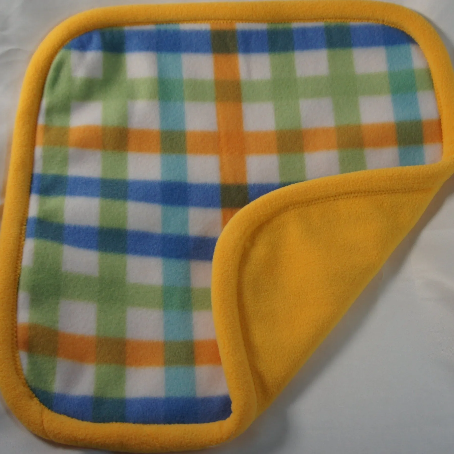 Baby - Lovie - Blue, Green and Yellow Checked