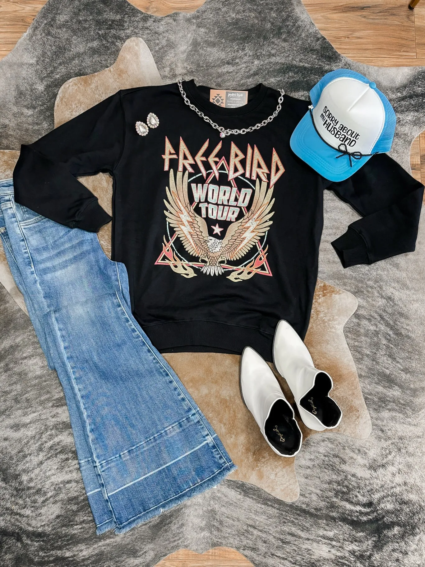 Black Freebird World Tour Sweatshirt