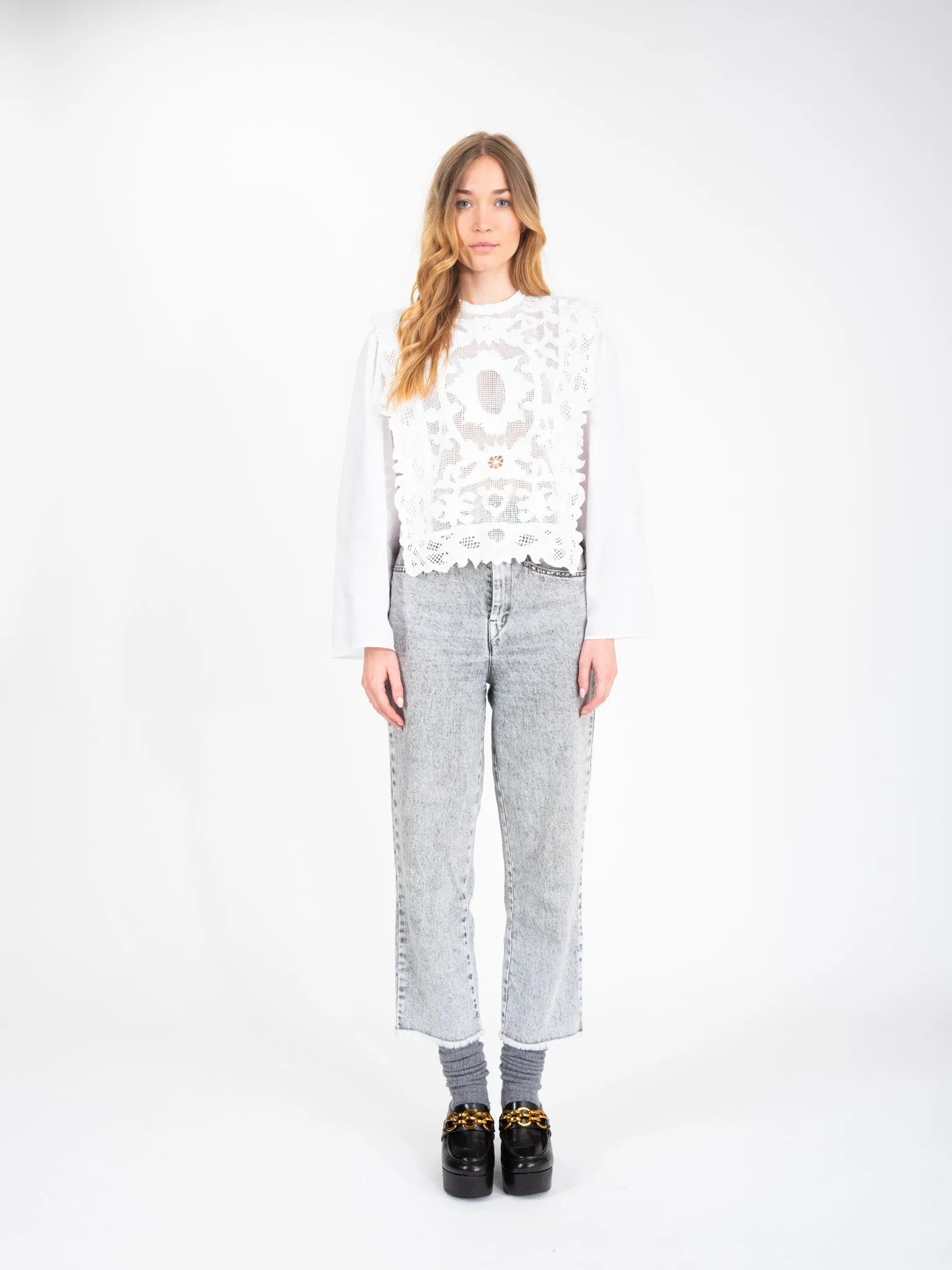 Blouse en dentelle blanche HEART
