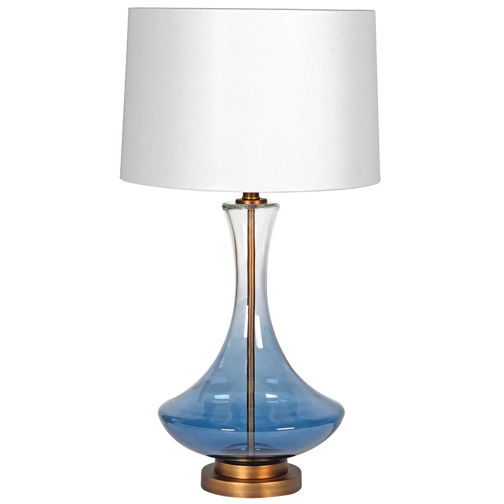 Blue Ombre Glass Lamp 75cm
