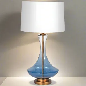 Blue Ombre Glass Lamp 75cm
