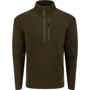 Drake Fall River Grid Fleece Half Zip Pullover