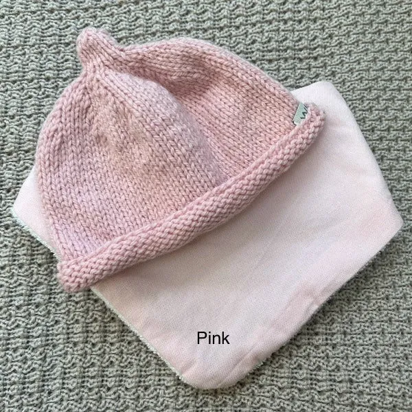 Dribble Bib and Baby Beanie Set