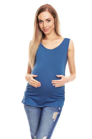 Elegant Maternity Pleated Top