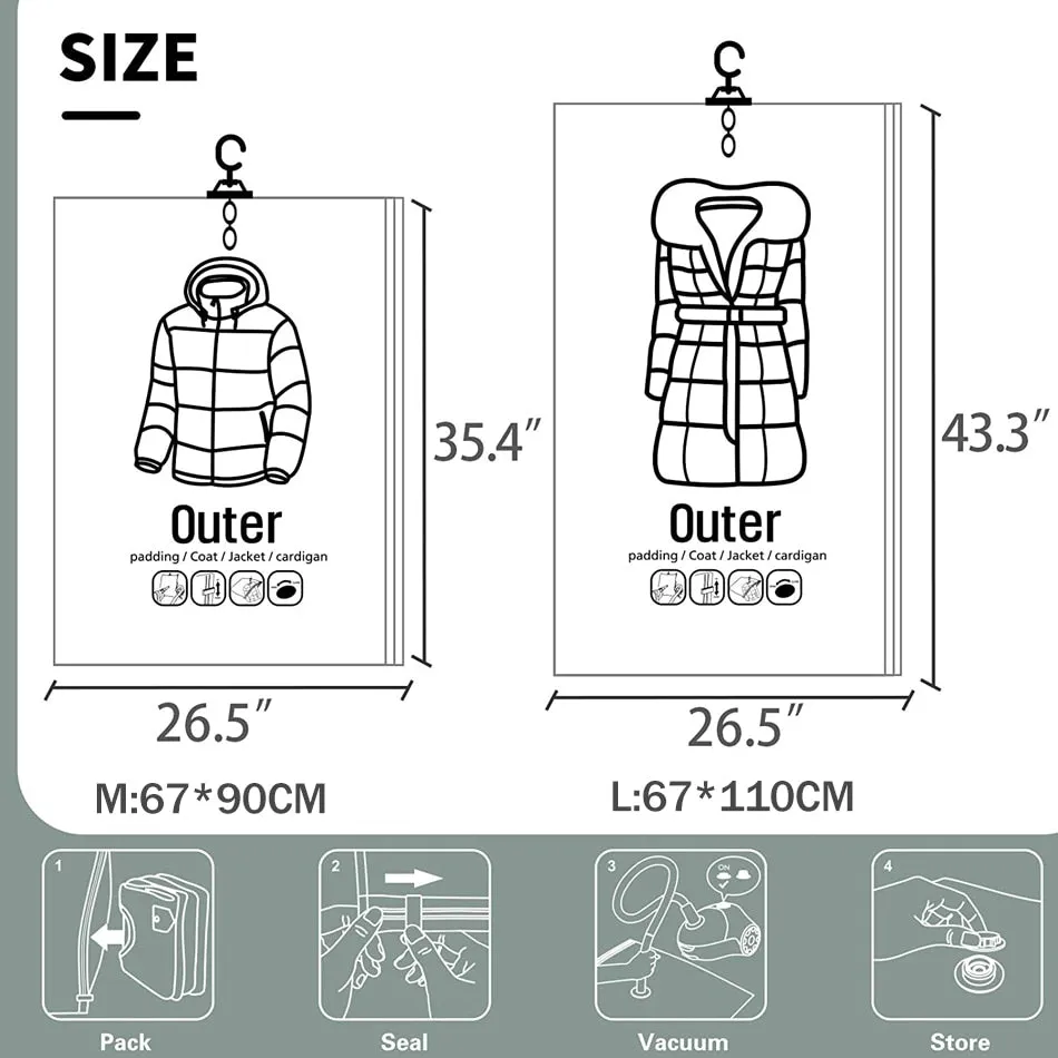 Hanging Vacuum Storage Bags