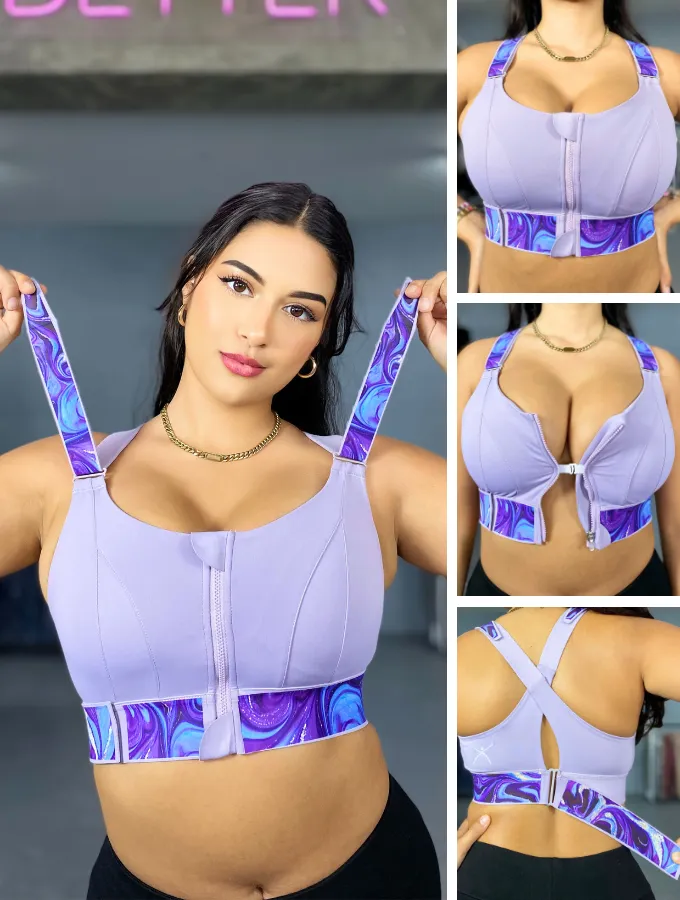 HIGH IMPACT BRA - MINERAL SERIES - ROYALE