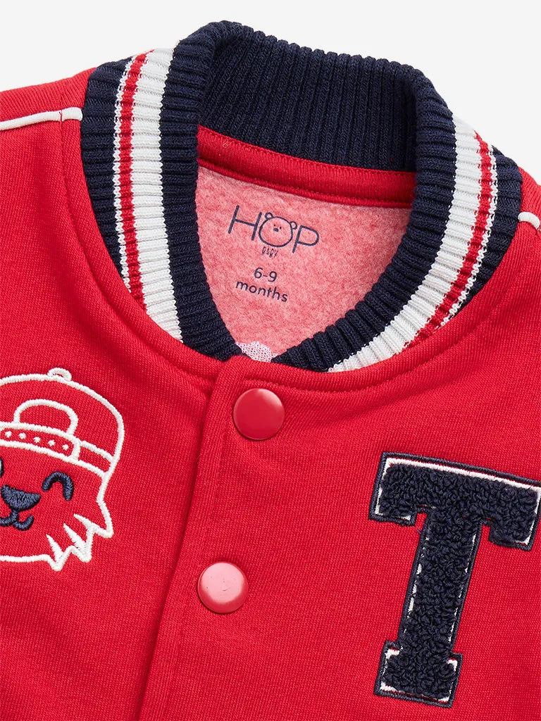 HOP Baby Red London Varsity Jacket