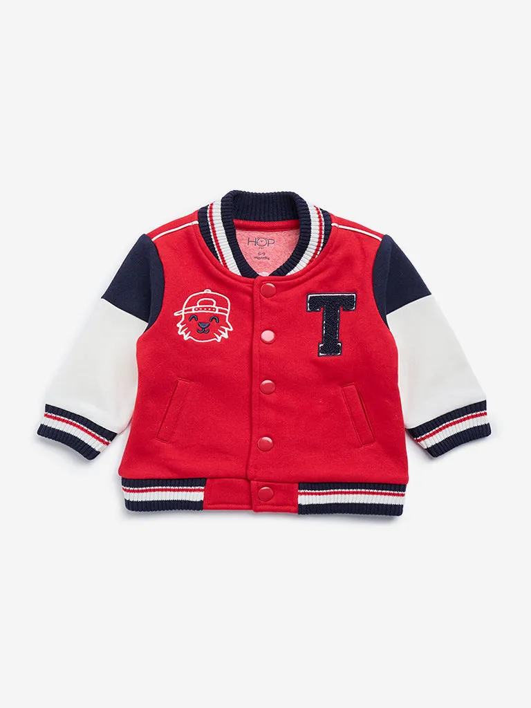 HOP Baby Red London Varsity Jacket