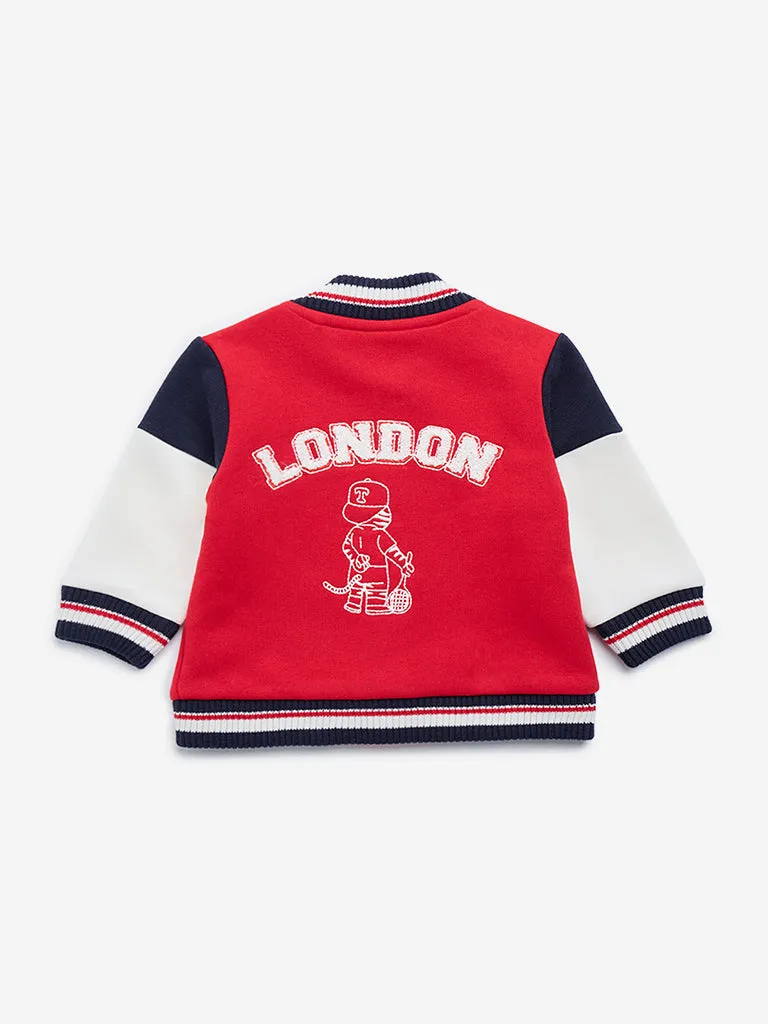 HOP Baby Red London Varsity Jacket