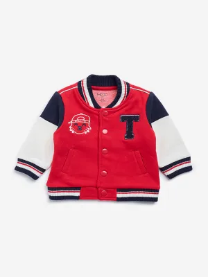 HOP Baby Red London Varsity Jacket