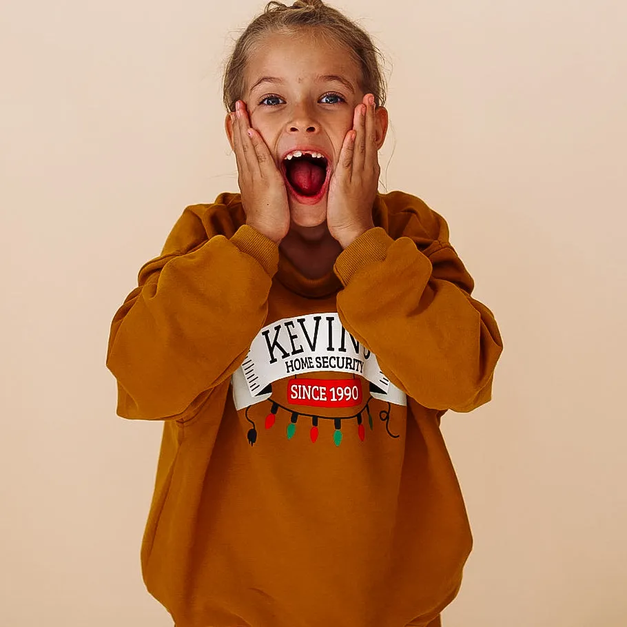 ***imperfect** HOME ALONE | printed front & back | oversized drop shoulder pullover | KIDS