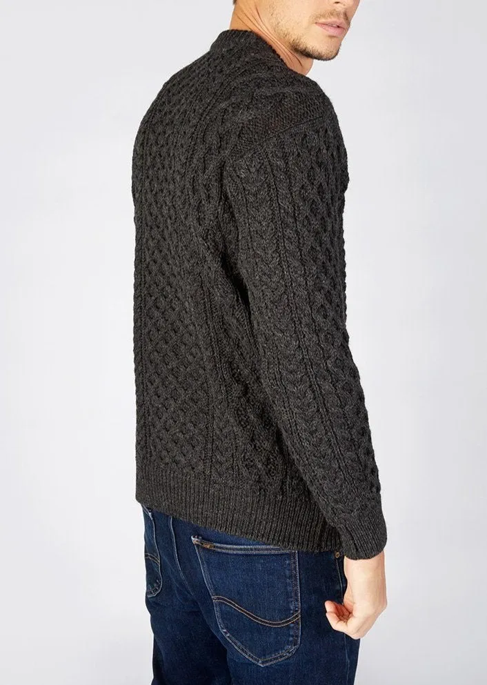 IrelandsEye Women's Aran Sweater | Graphite