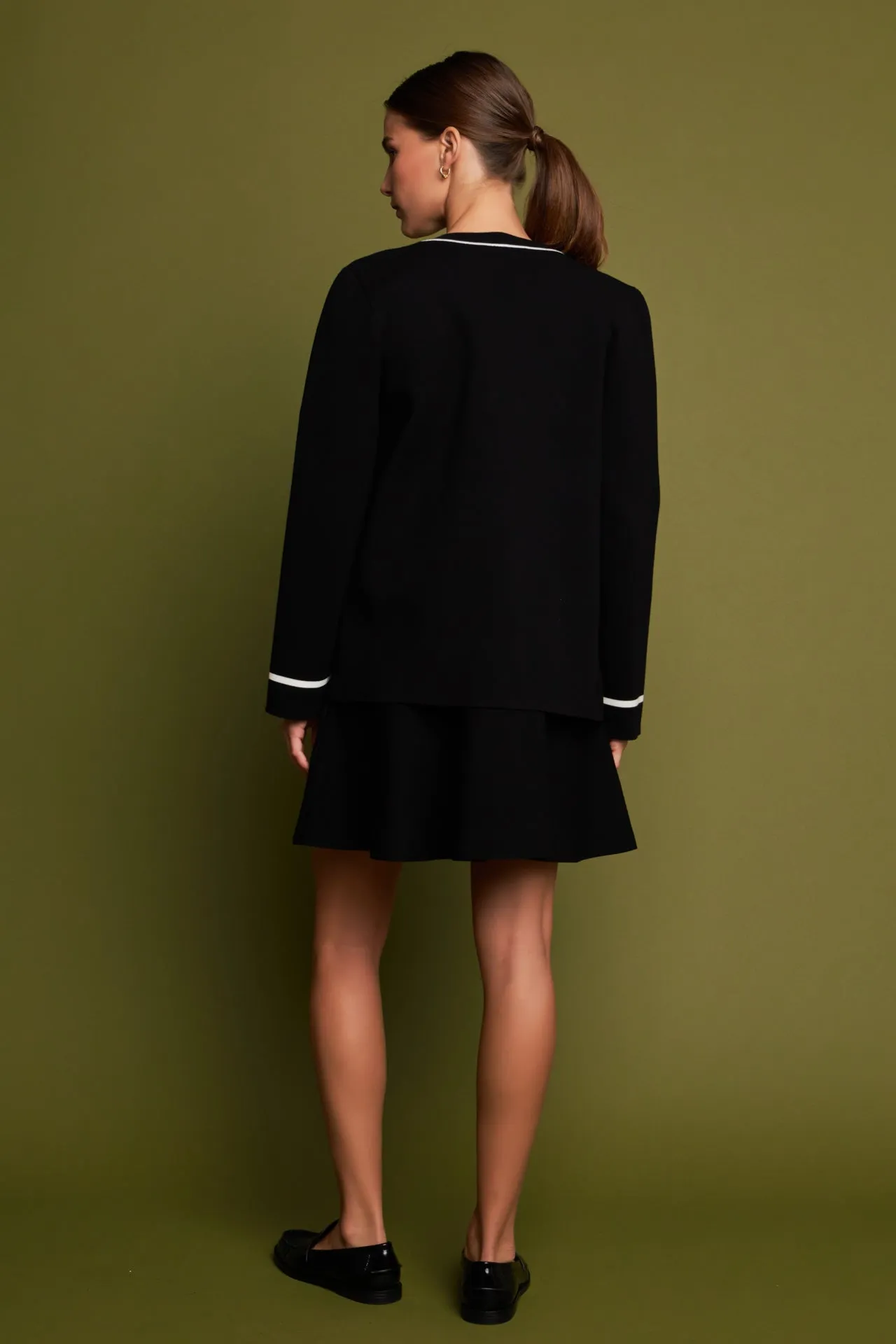 Knit Contrast Cardigan