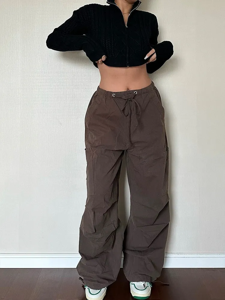 Loose Fit Pocket Cargo Pants