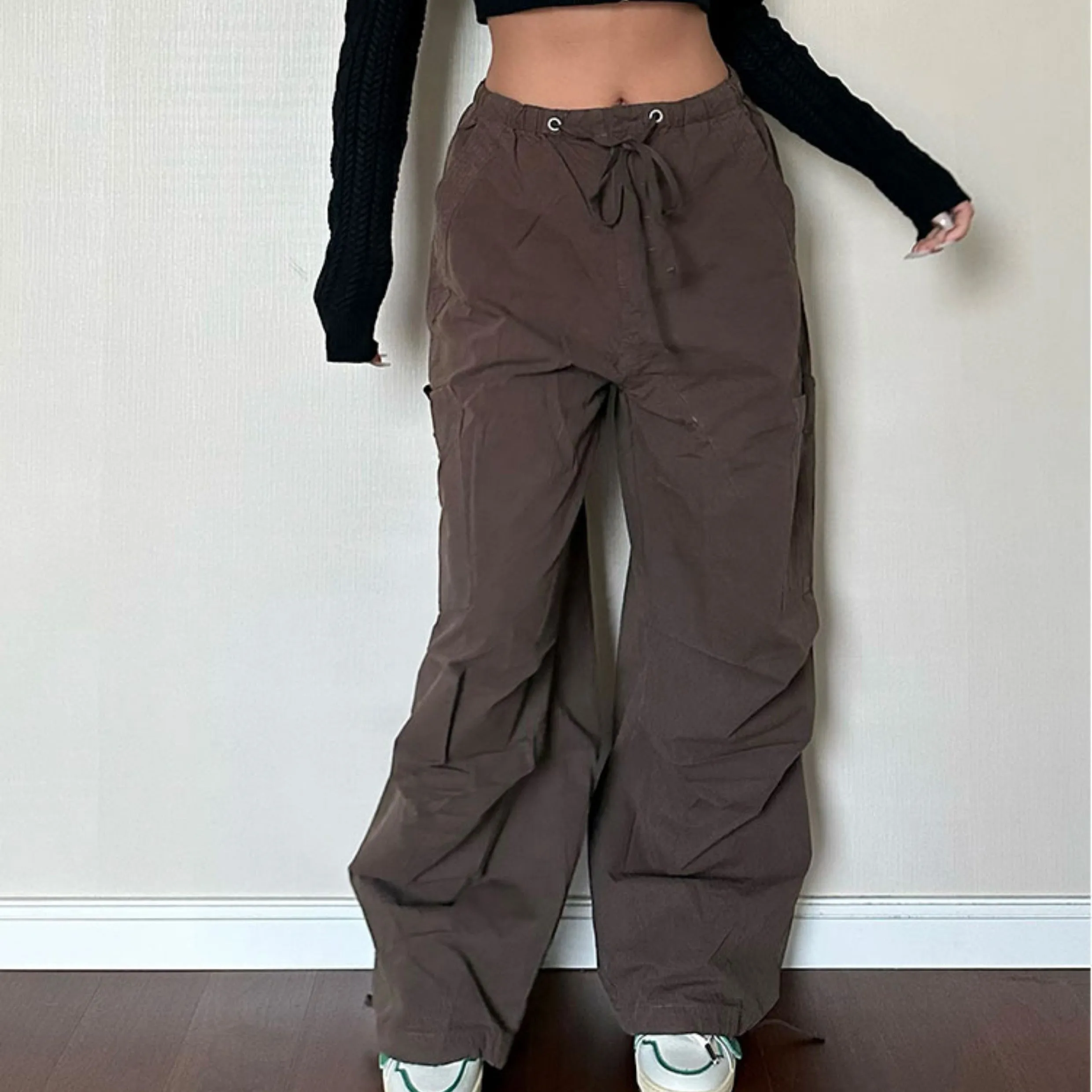 Loose Fit Pocket Cargo Pants