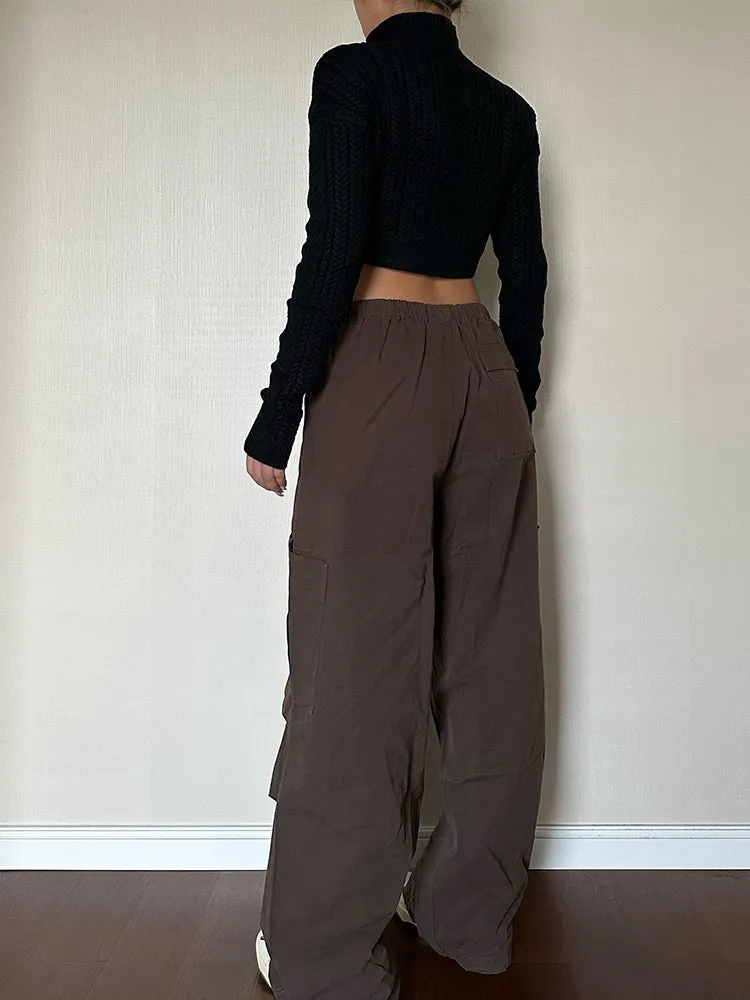 Loose Fit Pocket Cargo Pants