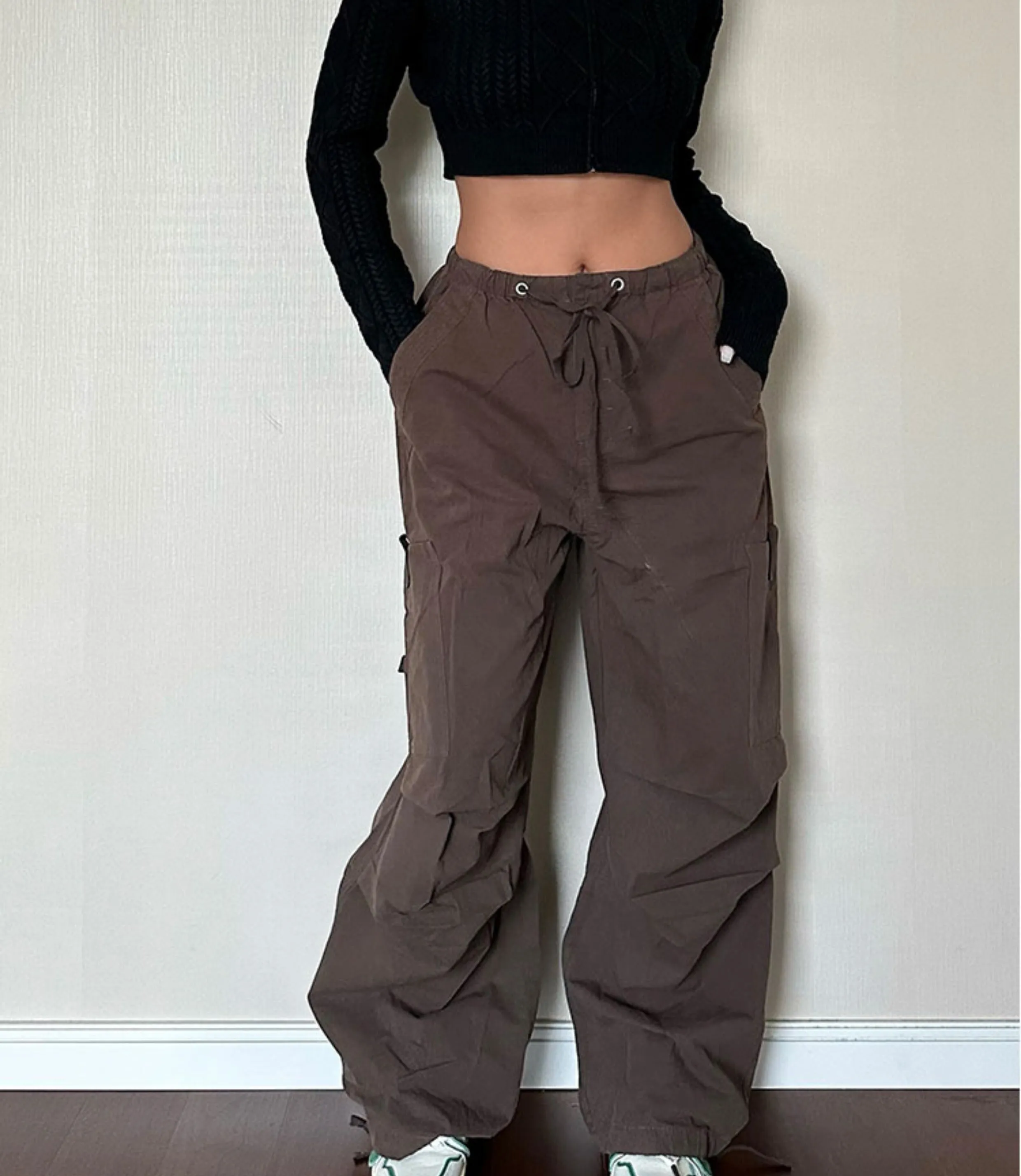 Loose Fit Pocket Cargo Pants