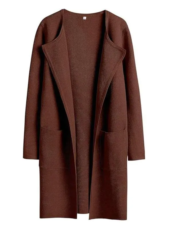 New Open Front Knit Cardigan (Buy 2 Free Shipping)