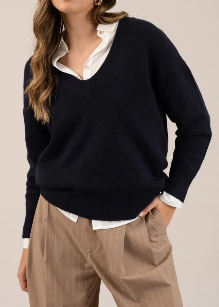 Shayla Drop Shoulder Knit Sweater