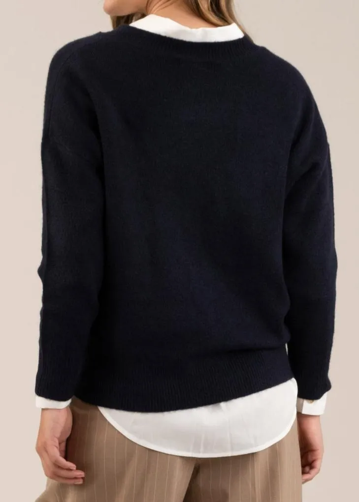 Shayla Drop Shoulder Knit Sweater
