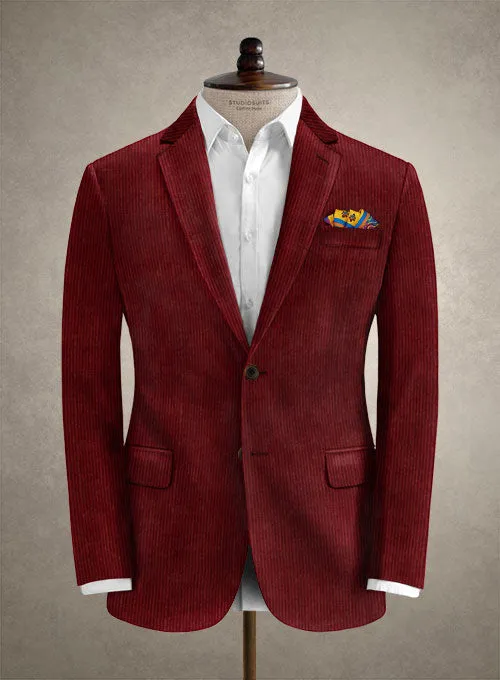 Solbiati Spring Wine Corduroy Jacket