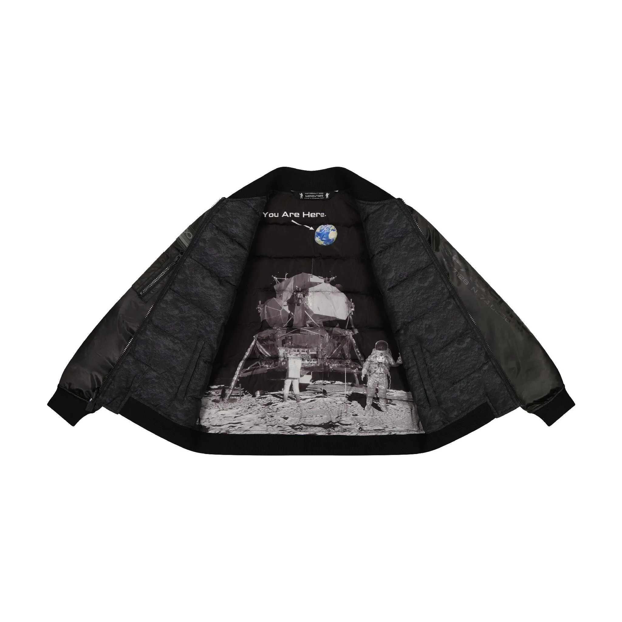 SPACEONE x Andy & Evan® | Reversible Bomber Jacket | Deep Space Black