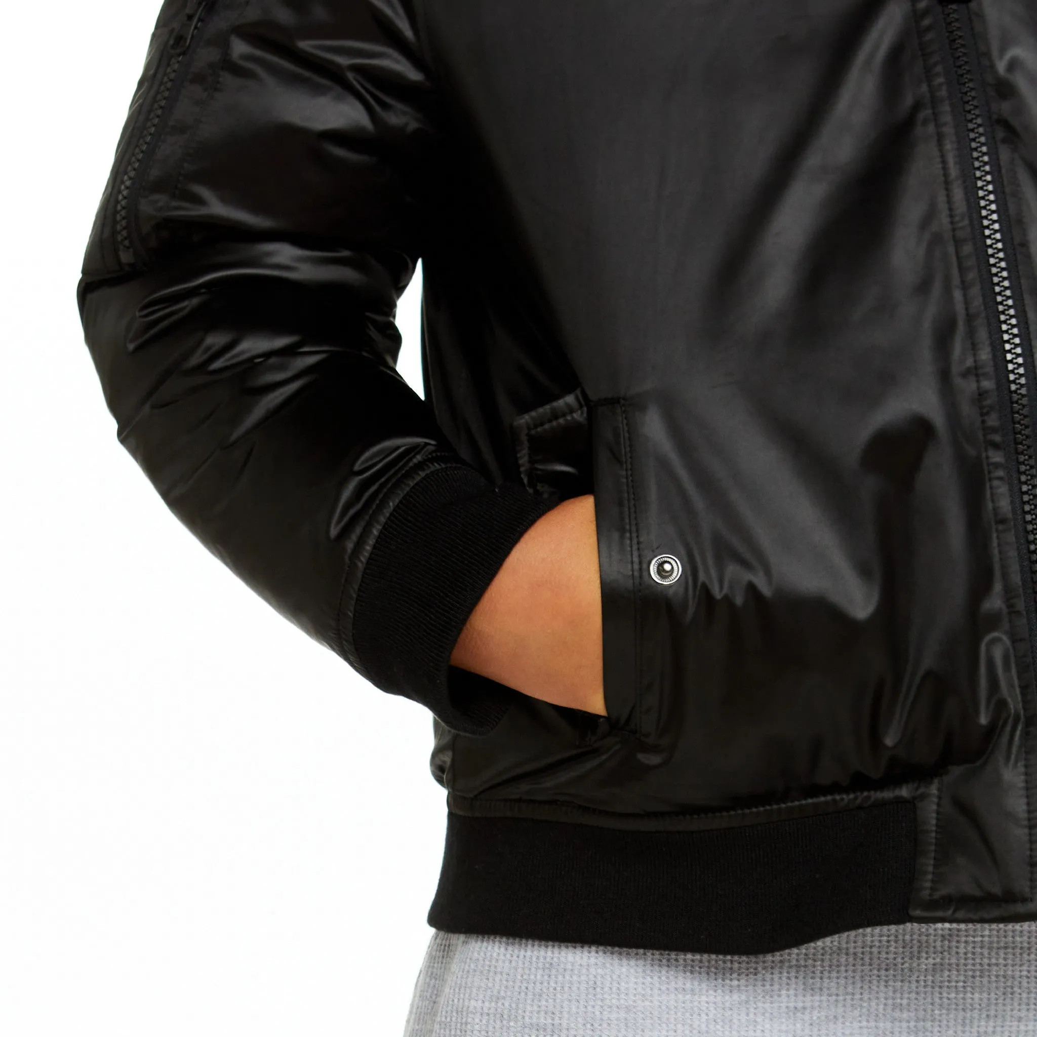 SPACEONE x Andy & Evan® | Reversible Bomber Jacket | Deep Space Black