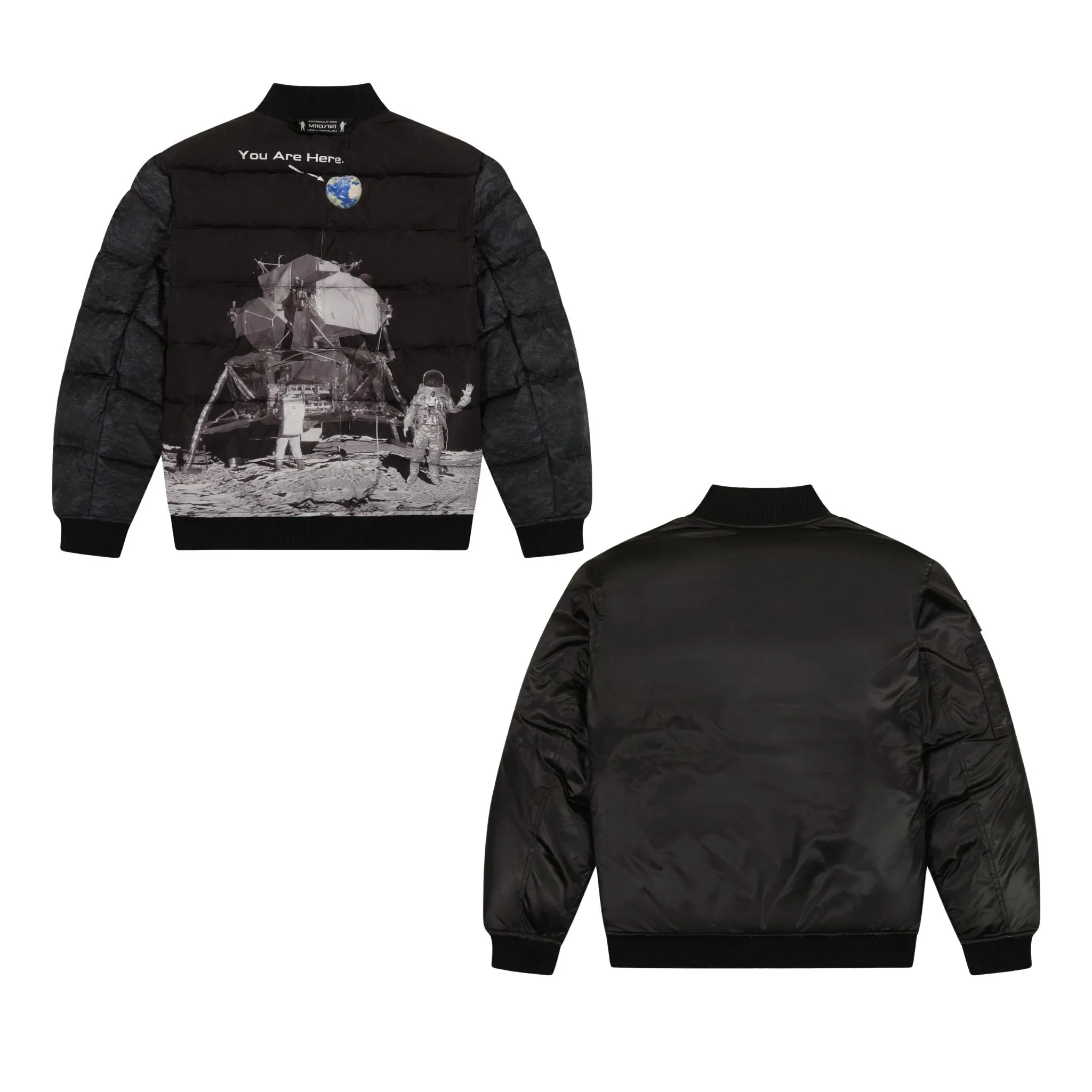 SPACEONE x Andy & Evan® | Reversible Bomber Jacket | Deep Space Black