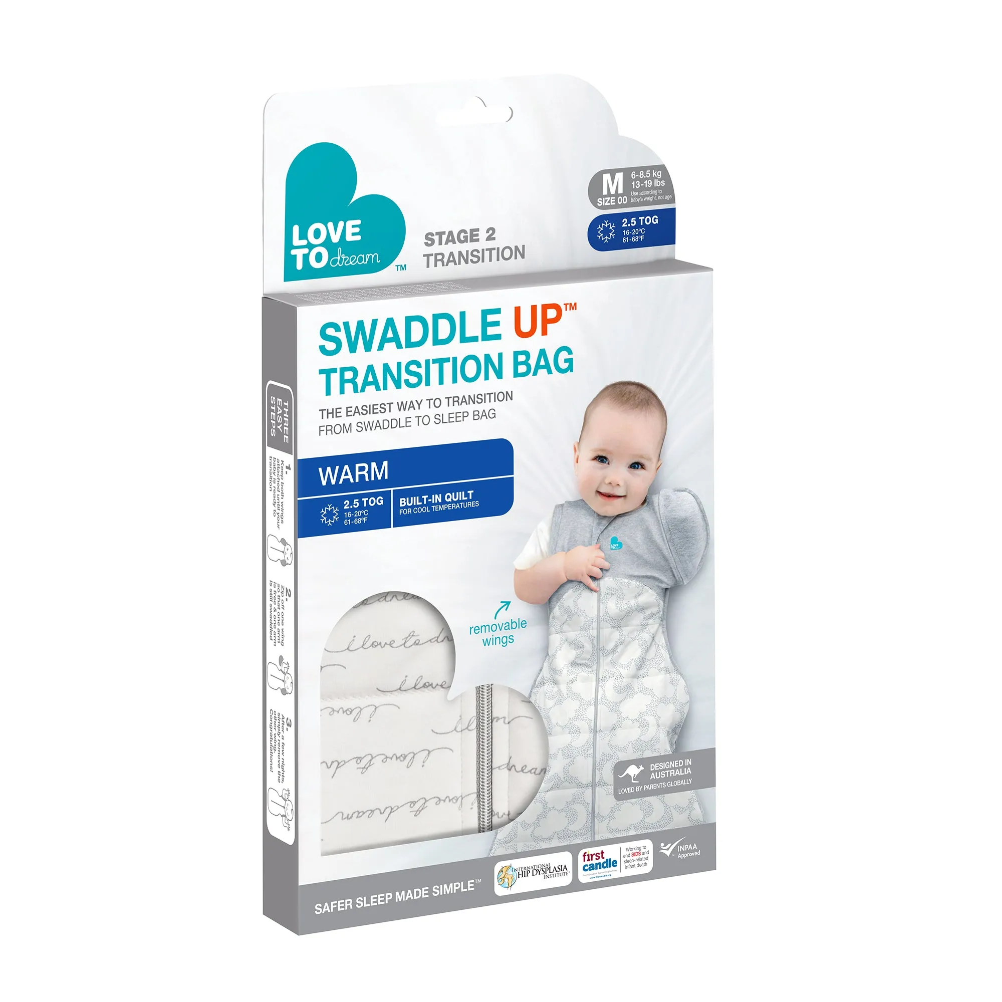 Swaddle Up™ Transition Bag Warm 2.5 TOG - Dreamer