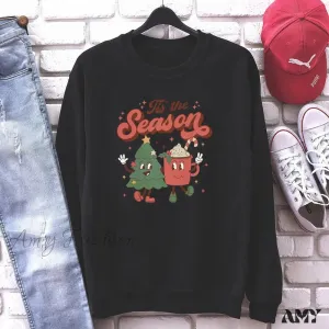Tis The Season Santa Cocoa Christmas Hoodie