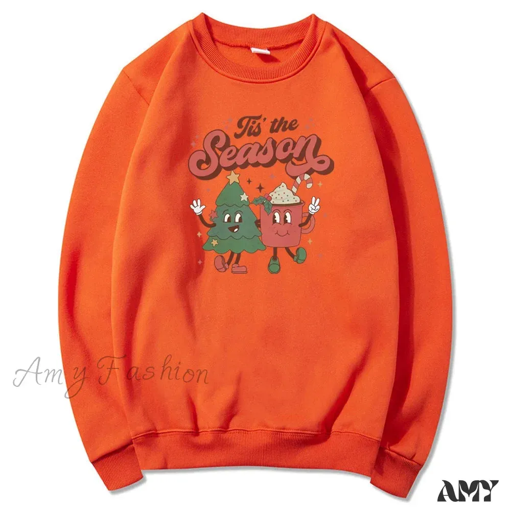 Tis The Season Santa Cocoa Christmas Hoodie
