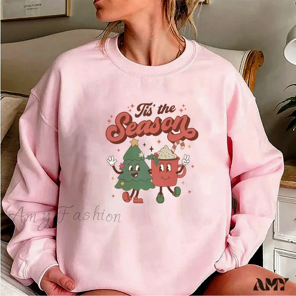 Tis The Season Santa Cocoa Christmas Hoodie
