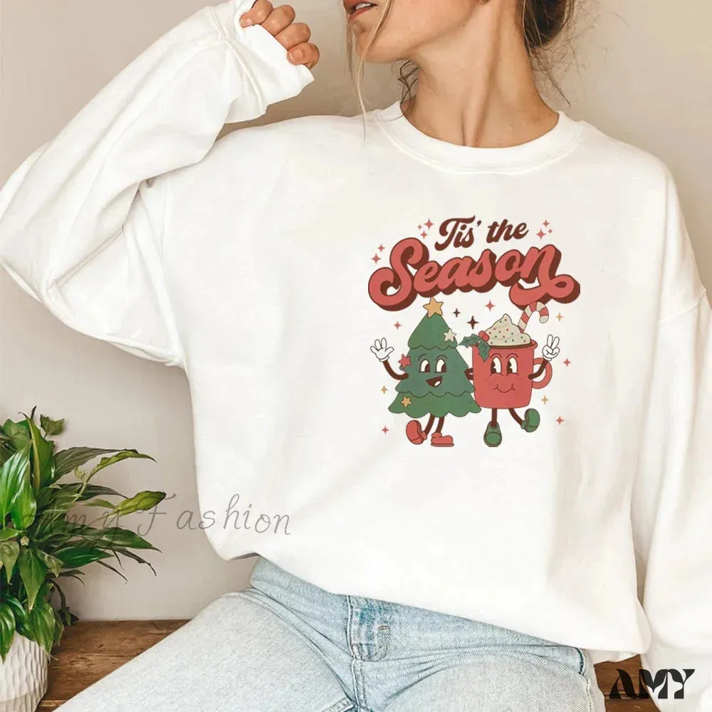 Tis The Season Santa Cocoa Christmas Hoodie