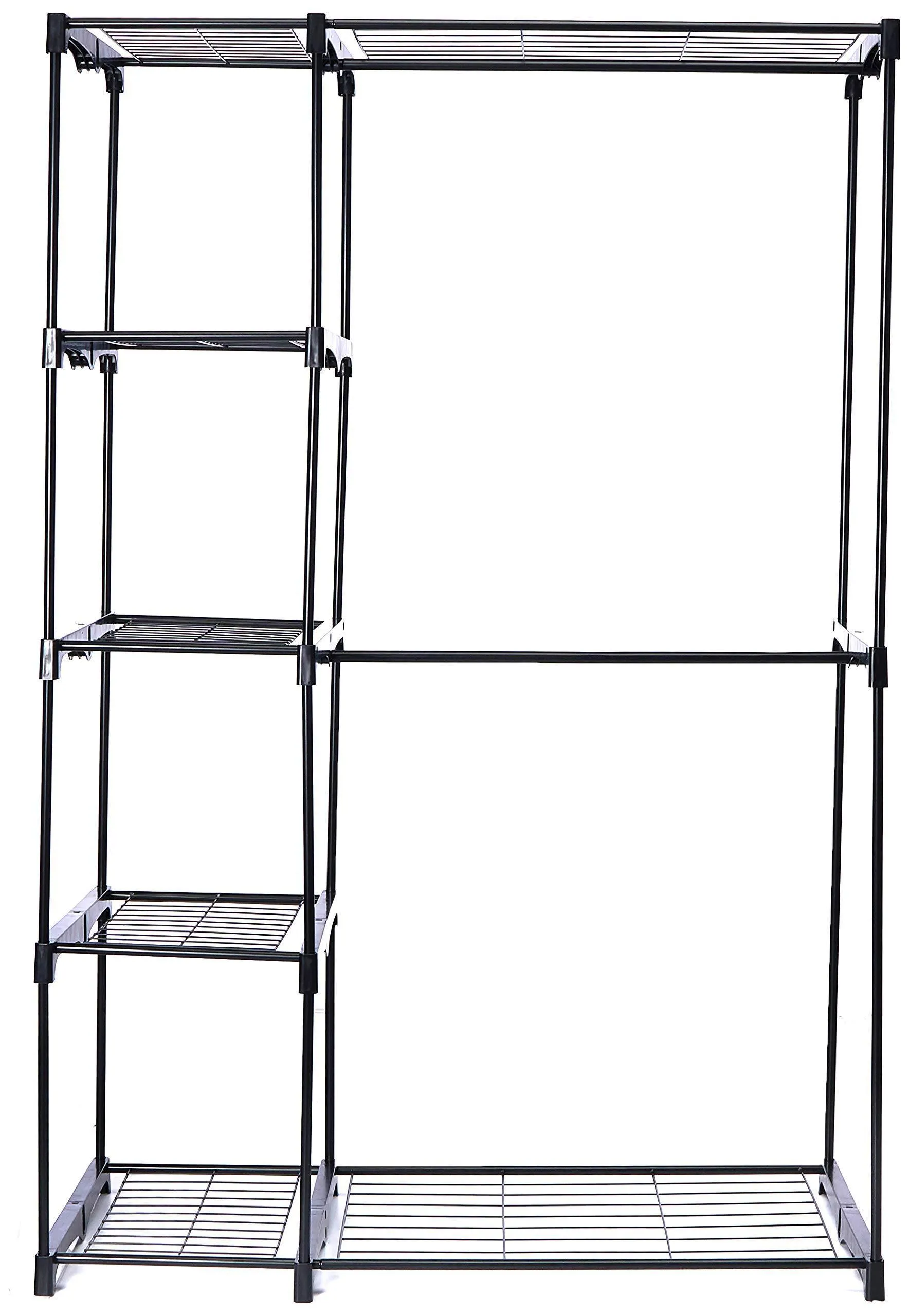 Whitmor Deluxe Double Rod Freestanding Closet Heavy Duty Storage Organizer