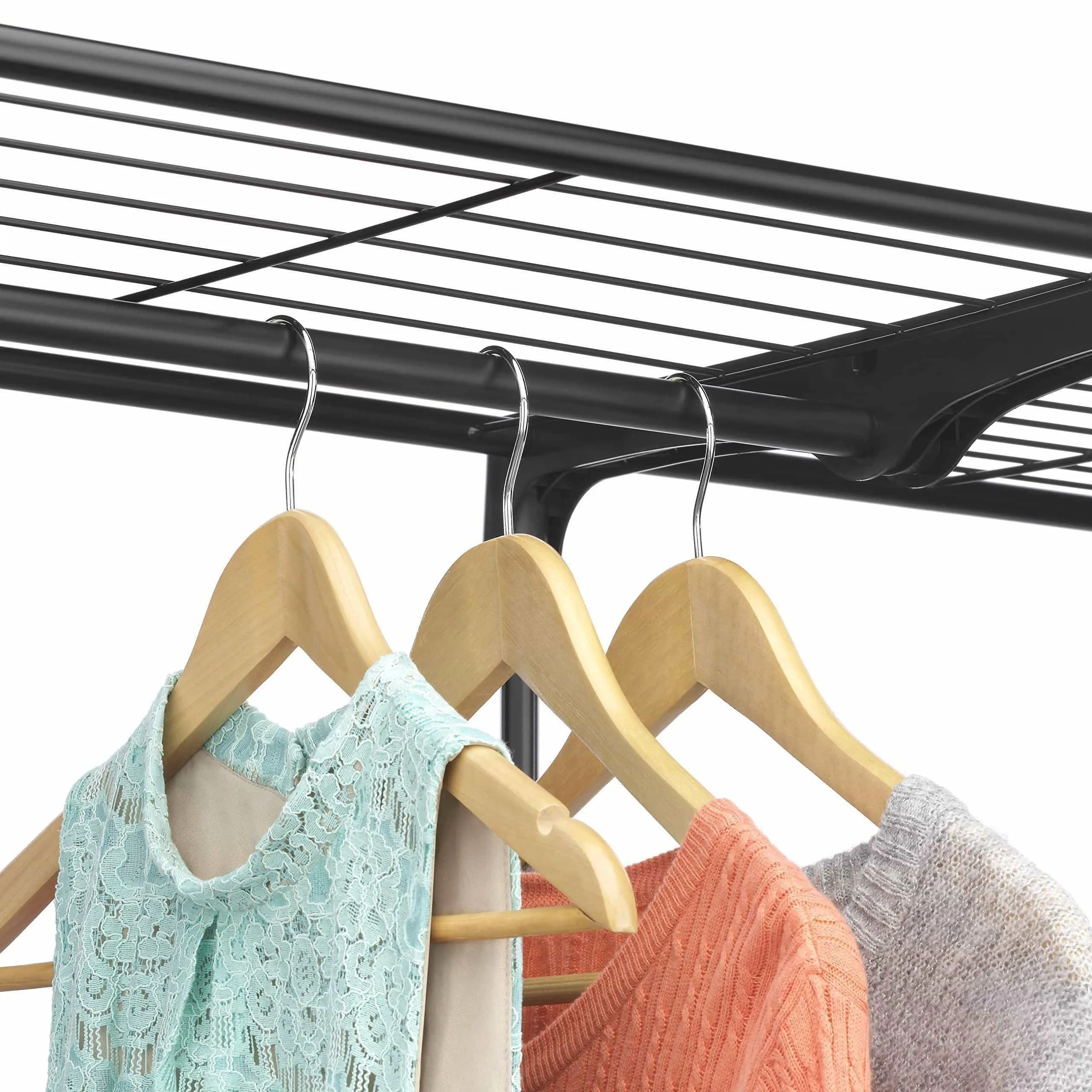 Whitmor Deluxe Double Rod Freestanding Closet Heavy Duty Storage Organizer