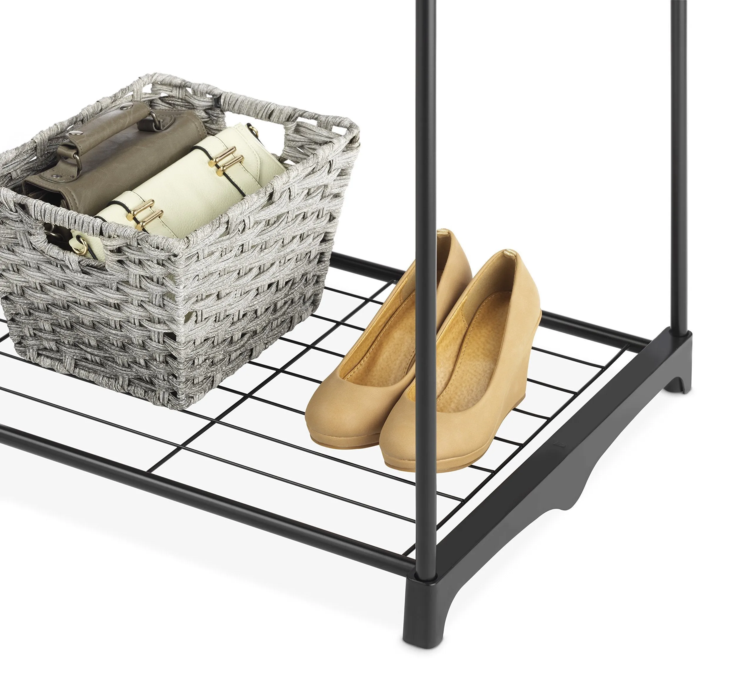 Whitmor Deluxe Double Rod Freestanding Closet Heavy Duty Storage Organizer