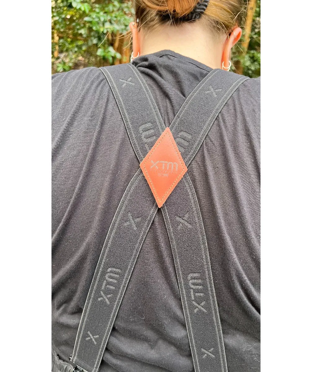 XTM Braces Suspenders Wide Strap Black