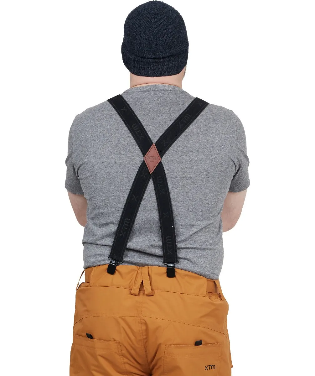 XTM Braces Suspenders Wide Strap Black