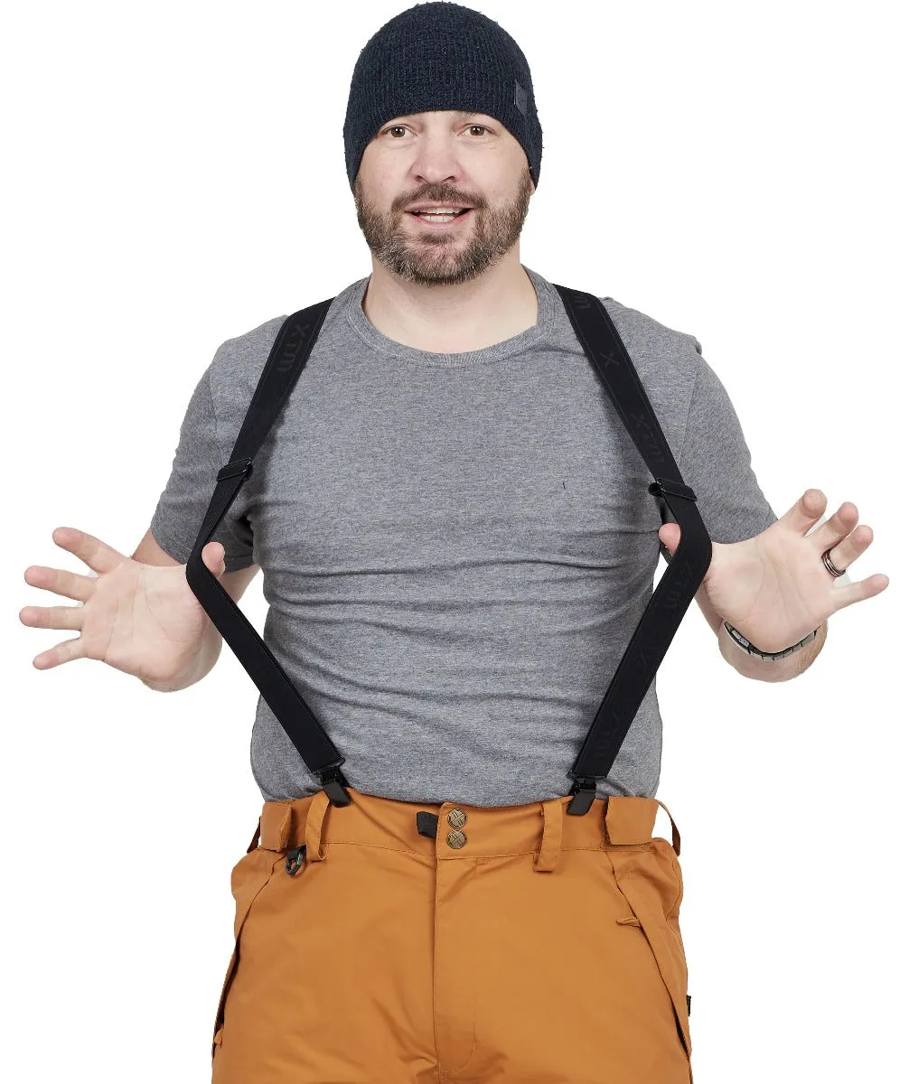 XTM Braces Suspenders Wide Strap Black